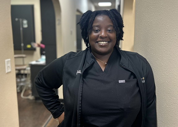 Registered dental assistant Julia